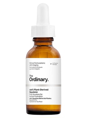 The Ordinary100%植物角鲨烷精华油角鲨烷油面部精油30ml以油养肤