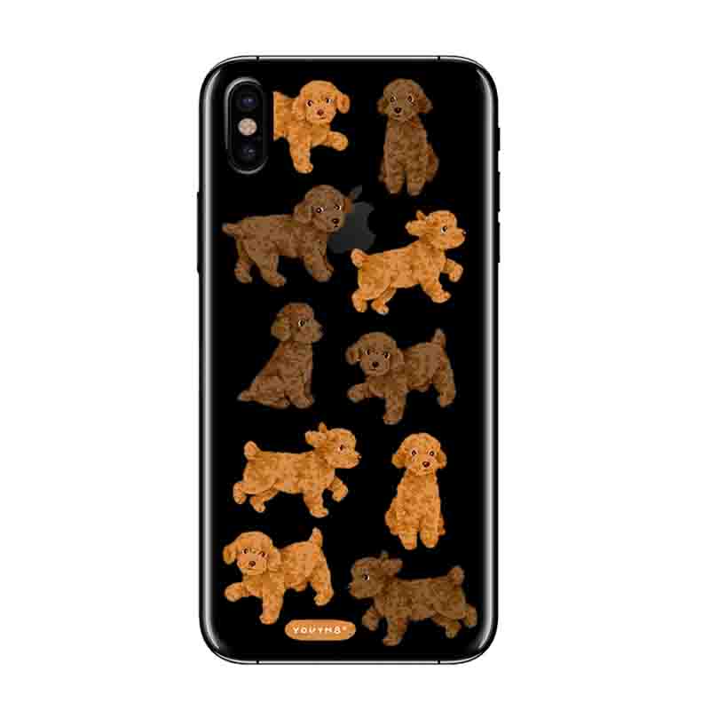 泰迪狗iphone手机壳适用iphone16苹果17pro个性小众设计软壳15promax华为小米三星一加vivoppo