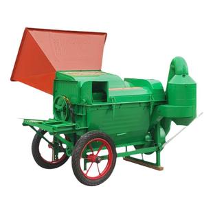 双滚筒油菜脱粒机小麦黄豆高粱多功能大口径收割机收新款家用机器