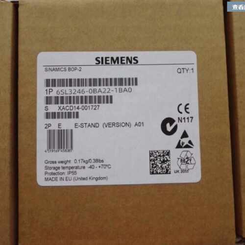 议价西门子G120控制单元6SL3246-0BA22-1BA0原装现货6SL32460BA22