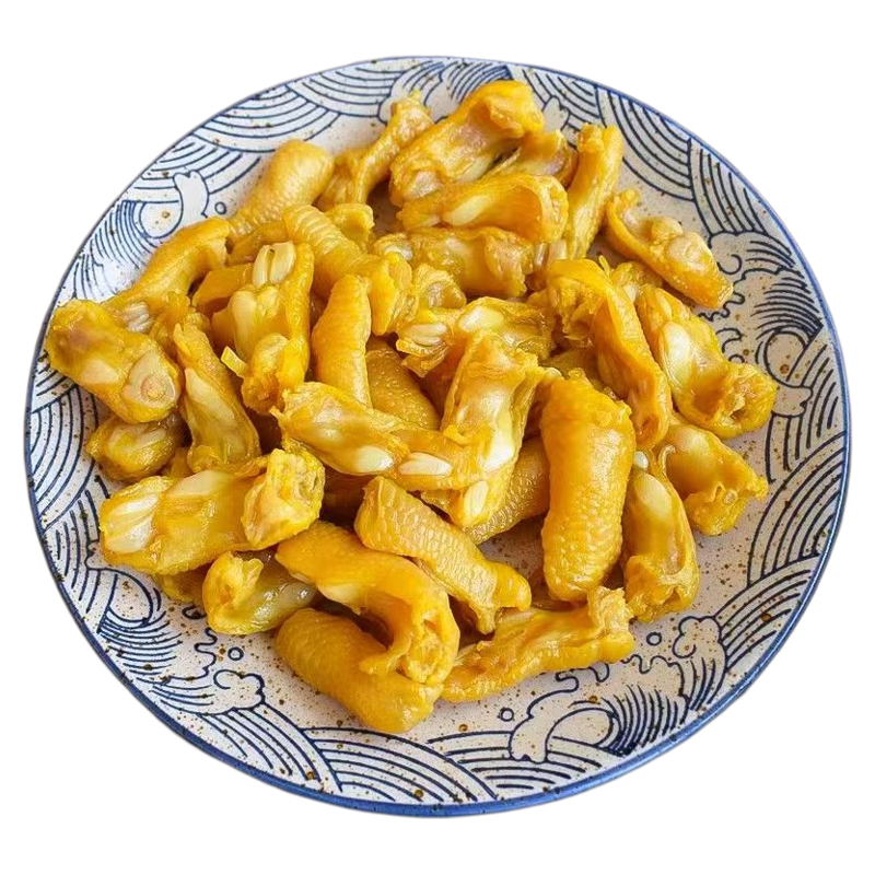 盐焗鸡脚筋客家风味特产即食鸡脆骨解馋熟食鸡肉类夜宵冷小吃零食
