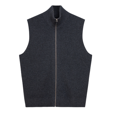 冬季轻量保暖纯羊毛立领马甲外套