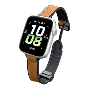 适用vivo watch gt2表带疯马皮磁吸iqoo手表watch5手表带链硅胶GT智能运动替换腕带防水月光白/辰夜黑/精钢版