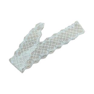 慵懒韩系蕾丝花边颈带发带森系甜美氛围感choker飘带绑发头饰丝巾