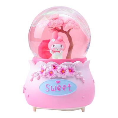 八音盒儿童彩灯库洛米水晶球飘雪