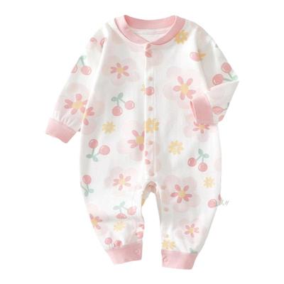 春秋小月龄宝宝纯棉打底连体衣