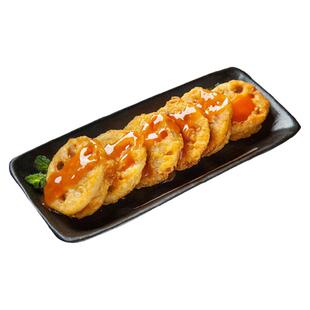安井冻品先生香脆藕盒酥藕饼黄金藕夹炸鸡肉馅半成品油炸小吃商用