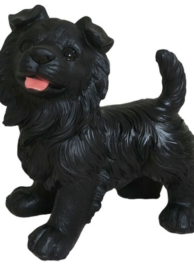 客厅旺财狗模型树脂仿真小狗摆件