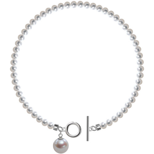 南珠宫925银淡水珍珠手链OT扣简约百搭送老婆C-HJS082SD-Y