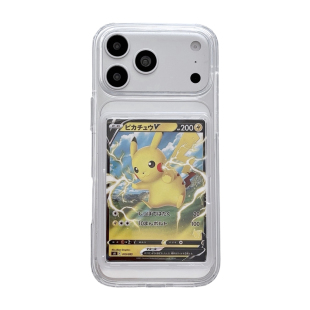 64x90mm卡槽可放PTCG卡牌适用于新款iPhone18Promax宝可梦手机壳苹果17pro游戏王球星卡展示壳16可插卡保护壳