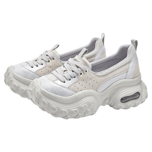 MILLIE'S/妙丽2025秋季新款时尚休闲鞋女厚底增高运动鞋百搭单鞋