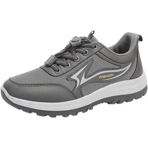 老人鞋男士春秋软底中老年休闲鞋透气运动健步鞋旅游防滑爸爸鞋子