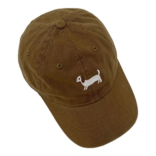 韩版ins婴儿刺绣鸭舌帽男女宝宝可爱小狗棒球帽儿童休闲百搭帽子