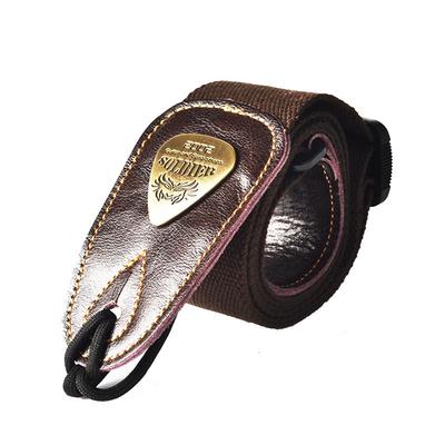 Soldier士兵吉他背带皮头棉质