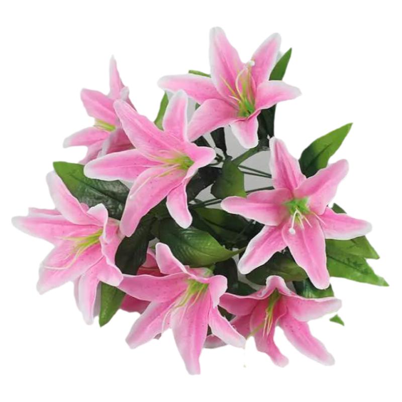 假花仿真百合花单支餐桌客厅装饰仿真花