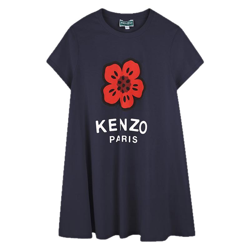 【2025春夏新品】KENZO KIDS童装儿童海棠花连衣裙K61027