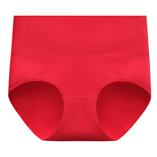 红豆红女士红色高腰内裤本命年纯棉裆结婚喜庆鸿运蛇年三角裤单条