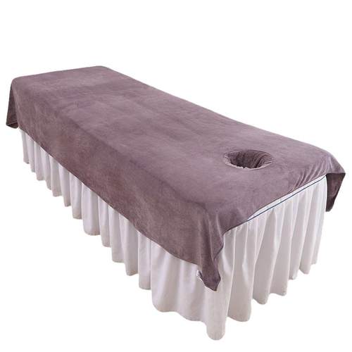 浴巾美容院专用铺床巾美容床按摩大毛巾美容床单带洞吸水大尺寸