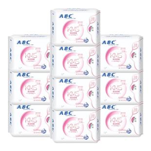 ABC夜用卫生巾套装纤薄280mm棉柔表层10包80片组合装姨妈巾包邮