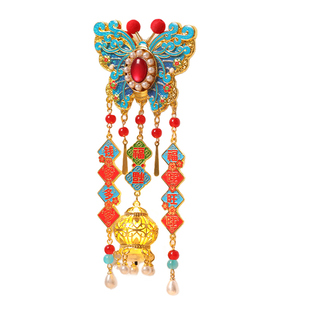 明十三陵博物馆蝴蝶如意灯笼对联夜光冰箱贴文创礼物送朋友装饰品