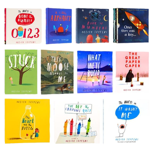 Oliver Jeffers 英文原版绘本 lost and found 智慧小孩The Day The Crayons Quit 小蜡笔大罢工提升想象力智慧友情儿童图画故事书