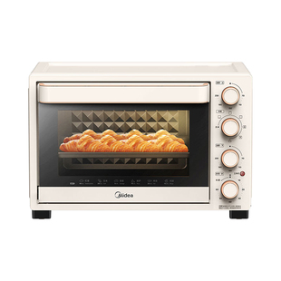 美的烤箱家用32L发酵干果机烘焙专用搪瓷风炉电烤箱324D