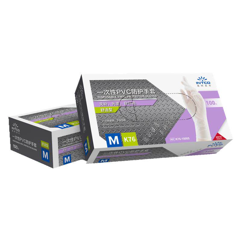 英科一次性PVC手套透明食品级