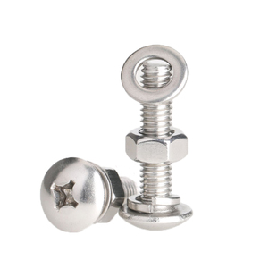 304不锈钢大扁头十字螺丝螺钉螺母垫片弹垫套装组合M2M3M4M5M6M8