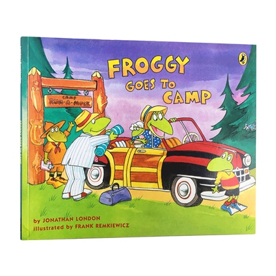 小青蛙弗洛格去露营 英文原版 Froggy Goes to Camp 大开绘本 英文版 进口英语原版书籍