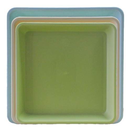 爱美花盆方形托盘家用大号加厚耐用接水盘盆栽多肉塑料花盆底托