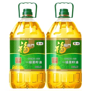 中粮福临门压榨一级菜籽油5L2桶非转基因物理压榨