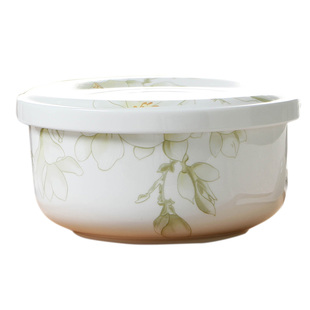 带盖陶瓷泡面碗微波炉适用瓷盖方便面碗骨瓷饭碗汤碗学生碗沙拉碗