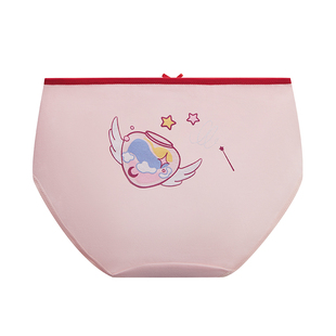 红豆红儿童本命年大红马年内裤男女童三角短裤男孩平角纯棉抑菌裆