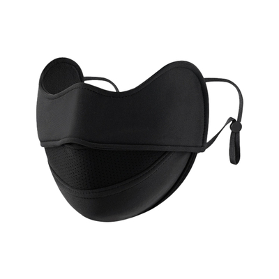 黑色大脸专用保暖口罩加大加厚