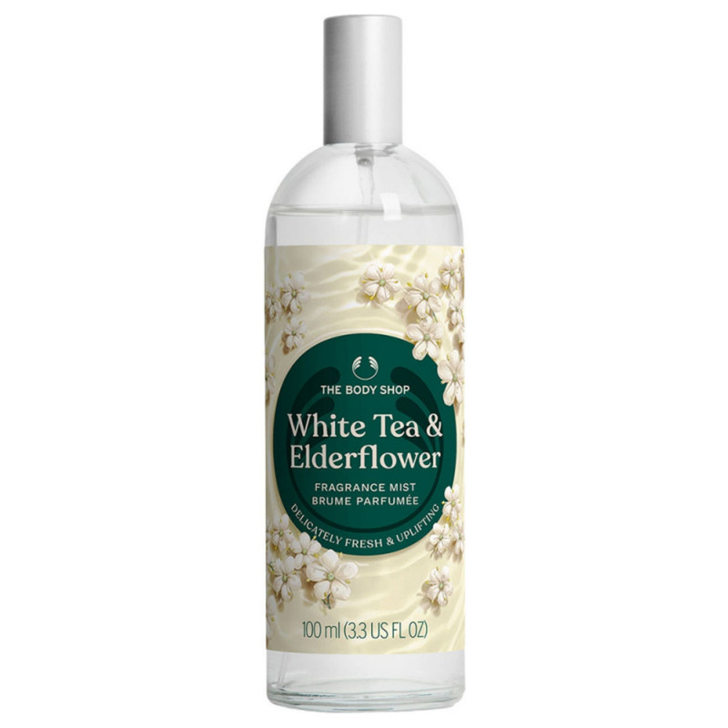 日本代the body shop香水白茶接骨木香薰喷雾美体小铺香薰沐浴露