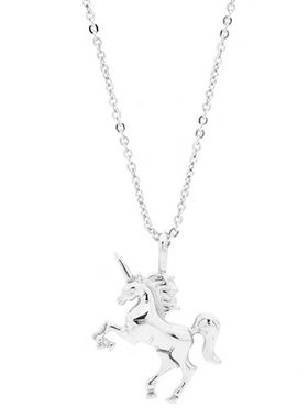 dreams小木马银镀金许愿成真项链