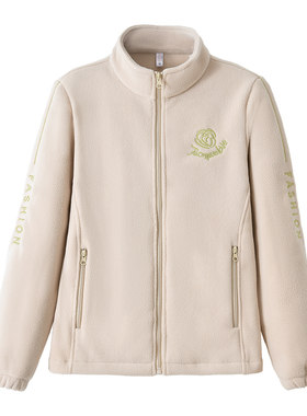 摇粒绒外套加厚保暖抓绒衣上衣