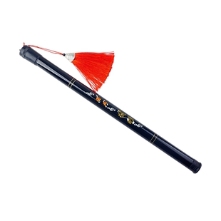 扬琴琴竹筒2副装洋琴键子收纳筒子便携亮黑玻璃纤维管套扬琴配件