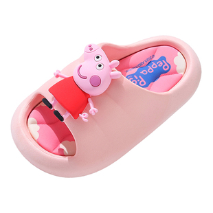 小猪佩奇儿童凉拖鞋踩屎感女童夏季防滑室内洗澡软底拖鞋宝宝拖鞋