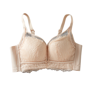 100%桑蚕丝内里亲肤透气调整型内衣加宽侧翼收副乳无钢圈真丝文胸