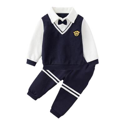 宝宝套装2件套学院风绅士春秋款