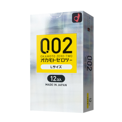 日本okamoto冈本002大号中号超薄避孕套正品进口002避孕套12只装