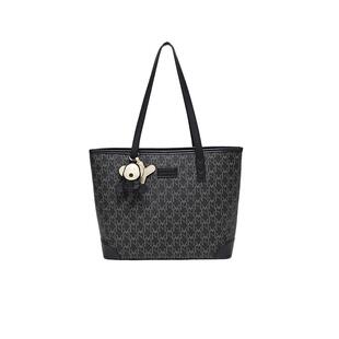 【自营】JANE KLAIN印花拼接感通勤手提包女生包包购物袋托特包