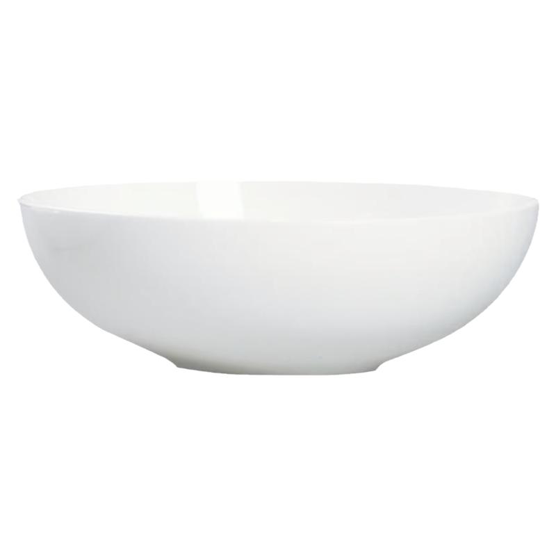 高檔45%骨瓷純白無(wú)鉛沙拉面湯碗