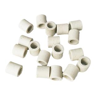 穿线瓷套管电热丝绝缘陶瓷管陶瓷粒耐高温瓷珠直筒陶瓷珠柱500g