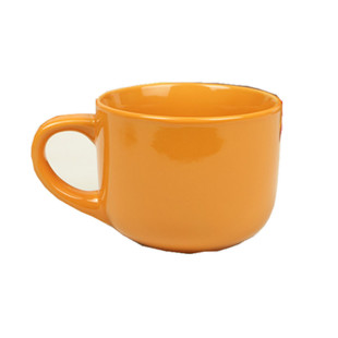 釉下彩大容量陶瓷杯子早餐老友记大肚杯500毫升糖果色牛奶水杯