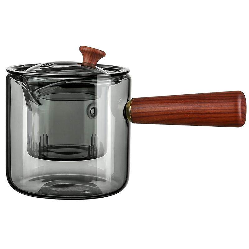 餐将军侧把茶壶烟灰玻璃煮茶器