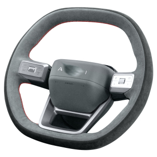 梵汐适用于奥迪E5配件方向盘套手缝装饰改装Alcantara车内车饰