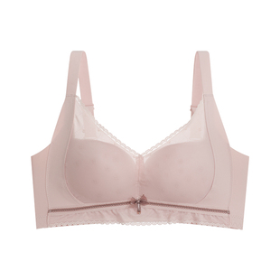 莫代尔内衣女小胸聚拢收副乳防下垂无痕光面胸罩提拉舒适文胸肤色