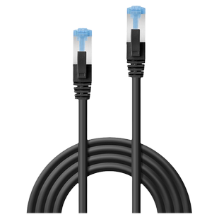 德国LINDY Cat.6a S/FTP工业级交换机双屏蔽跳线低烟无卤千兆网线